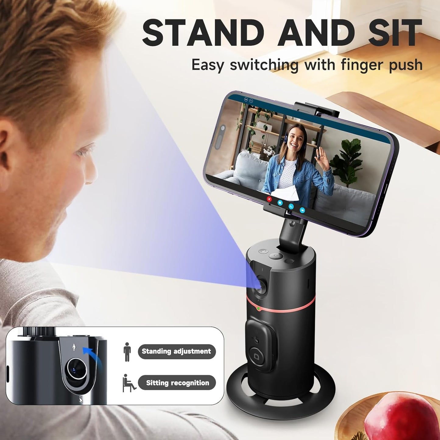 PROOVE Auto Face Tracking 360 Motion Sensor Tripod
